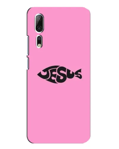 Чехол для ZTE Axon 10 Pro с картинкой «Розовый символ  Jesus»