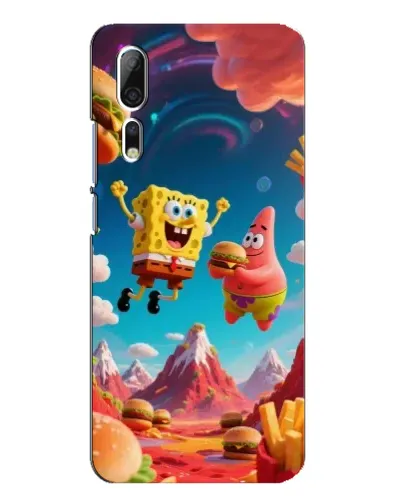 Чехол для ZTE Axon 10 Pro с картинкой «Космический фастфуд»