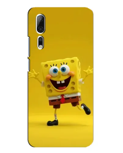 Чехол для ZTE Axon 10 Pro с картинкой «Позитивный Губка Боб»