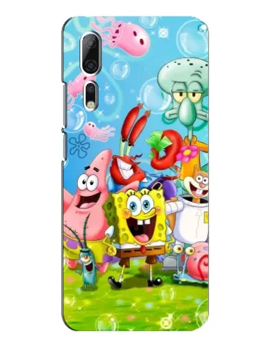 Чехол для ZTE Axon 10 Pro с картинкой «Губка Боб и друзья» Чехол для ZTE Axon 10 Pro с картинкой «Губка Боб и друзья»