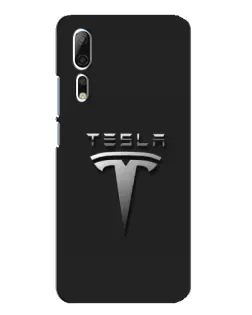 Чехол для ZTE Axon 10 Pro с картинкой «Стальной логотип Tesla» Чехол для ZTE Axon 10 Pro с картинкой «Стальной логотип Tesla»