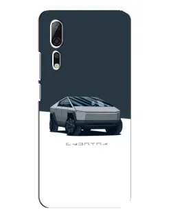 Чехол для ZTE Axon 10 Pro с картинкой «Серебристый Cybertruck Tesla» Чехол для ZTE Axon 10 Pro с картинкой «Серебристый Cybertruck Tesla»