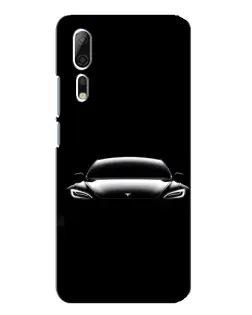 Чехол для ZTE Axon 10 Pro с картинкой «Фары Tesla Night» Чехол для ZTE Axon 10 Pro с картинкой «Фары Tesla Night»