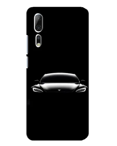 Чехол для ZTE Axon 10 Pro с картинкой «Фары Tesla Night» Чехол для ZTE Axon 10 Pro с картинкой «Фары Tesla Night»