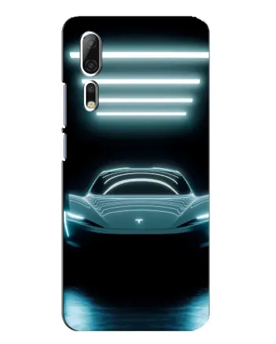 Чехол для ZTE Axon 10 Pro с картинкой «Tesla в неоне» Чехол для ZTE Axon 10 Pro с картинкой «Tesla в неоне»