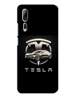 Чехол для ZTE Axon 10 Pro с картинкой «Tesla — серебристое авто» Чехол для ZTE Axon 10 Pro с картинкой «Tesla — серебристое авто»