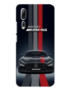 Чохол для ZTE Axon 10 Pro з картинкою «Mercedes — білий карбон»