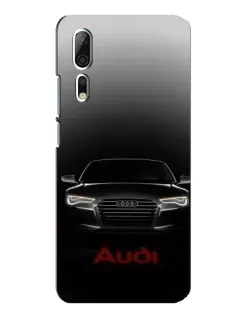 Чехол для ZTE Axon 10 Pro с картинкой «Audi — градиентный контур»