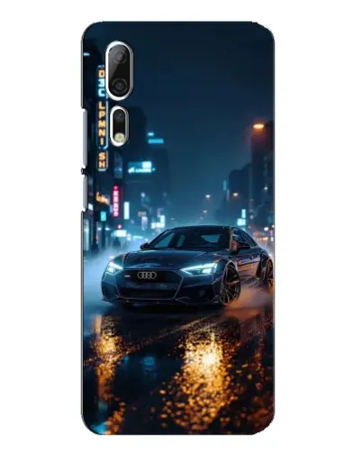 Чехол для ZTE Axon 10 Pro с картинкой «Ночной город и Audi» Чехол для ZTE Axon 10 Pro с картинкой «Ночной город и Audi»