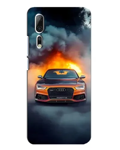 Чехол для ZTE Axon 10 Pro с картинкой «Audi в огненном дыму» Чехол для ZTE Axon 10 Pro с картинкой «Audi в огненном дыму»