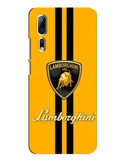 Чохол для ZTE Axon 10 Pro з картинкою «Lamborghini Stripe жовтий»