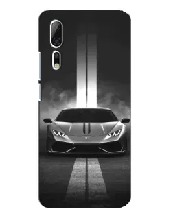 Чехол для ZTE Axon 10 Pro с картинкой «Lamborghini симметрия дорог»