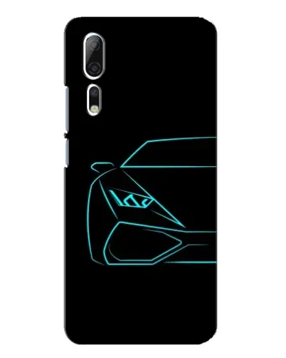 Чехол для ZTE Axon 10 Pro с картинкой «Голубой силуэт Lamborghini» Чехол для ZTE Axon 10 Pro с картинкой «Голубой силуэт Lamborghini»