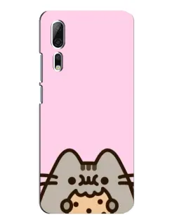 Чохол для ZTE Axon 10 Pro з картинкою «Pusheen та печиво»
