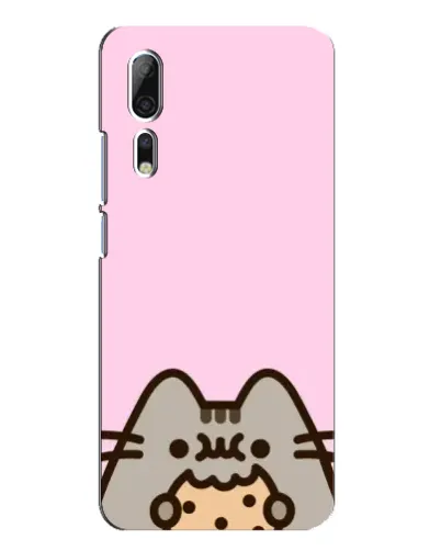 Чехол для ZTE Axon 10 Pro с картинкой «Pusheen и печенье»