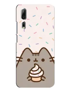 Чохол для ZTE Axon 10 Pro з картинкою «Пушин з кексом»