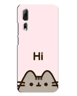 Чохол для ZTE Axon 10 Pro з картинкою «Пушин каже Hi»