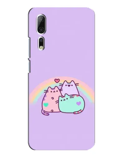 Чехол для ZTE Axon 10 Pro с картинкой «Радужные Пушины»