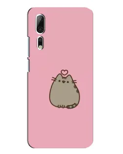 Чохол для ZTE Axon 10 Pro з картинкою «Pusheen серце»