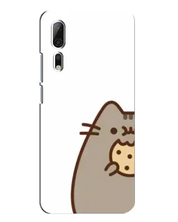 Чохол для ZTE Axon 10 Pro з картинкою «Пушин з печивом»