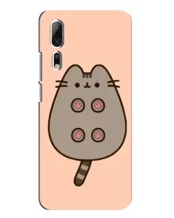 Чохол для ZTE Axon 10 Pro з картинкою «Пушин пузиком догори»