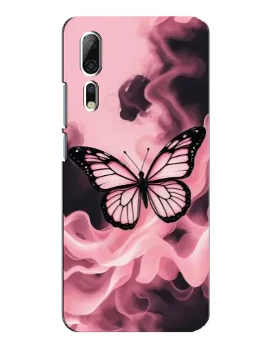 Чехол для ZTE Axon 10 Pro с картинкой «Бабочка в дыму»