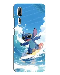 Чехол для ZTE Axon 10 Pro с картинкой «Стич на волне»