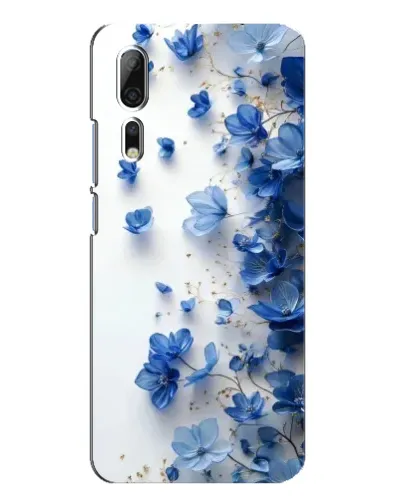 Чехол для ZTE Axon 10 Pro с картинкой «Голубой цветочный каскад» Чехол для ZTE Axon 10 Pro с картинкой «Голубой цветочный каскад»