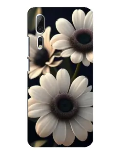 Чехол для ZTE Axon 10 Pro с картинкой «Белые маргаритки макро»