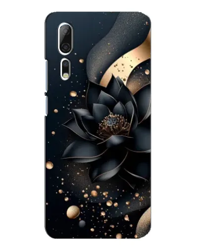 Чехол для ZTE Axon 10 Pro с картинкой «Черный лотос» Чехол для ZTE Axon 10 Pro с картинкой «Черный лотос»