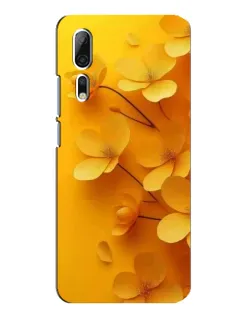 Чехол для ZTE Axon 10 Pro с картинкой «Золотые лепестки»