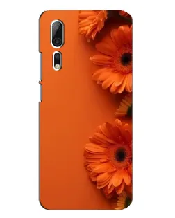 Чехол для ZTE Axon 10 Pro с картинкой «Оранжевые герберы»