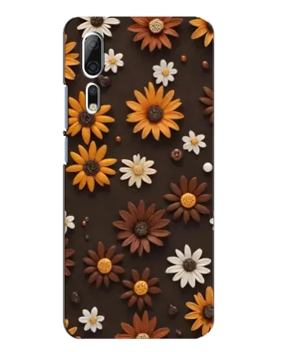 Чехол для ZTE Axon 10 Pro с картинкой «Узор из маленьких подсолнухов» Чехол для ZTE Axon 10 Pro с картинкой «Узор из маленьких подсолнухов»
