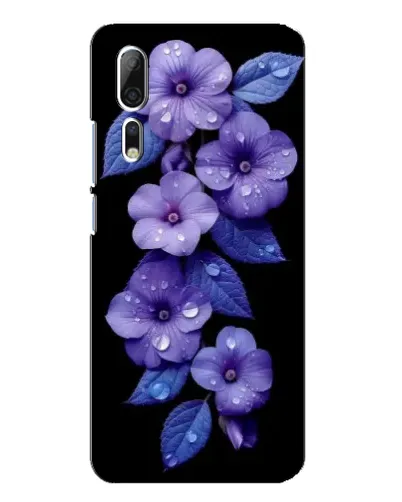 Чехол для ZTE Axon 10 Pro с картинкой «Фиолетовые цветы с росою» Чехол для ZTE Axon 10 Pro с картинкой «Фиолетовые цветы с росою»