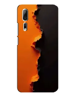 Чехол для ZTE Axon 10 Pro с картинкой «Оранжевый разлом»