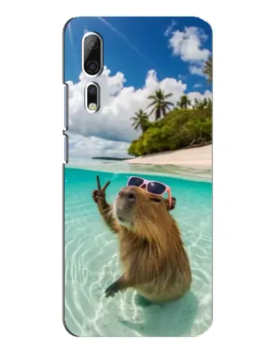 Чехол для ZTE Axon 10 Pro с картинкой «Капибара на море» Чехол для ZTE Axon 10 Pro с картинкой «Капибара на море»