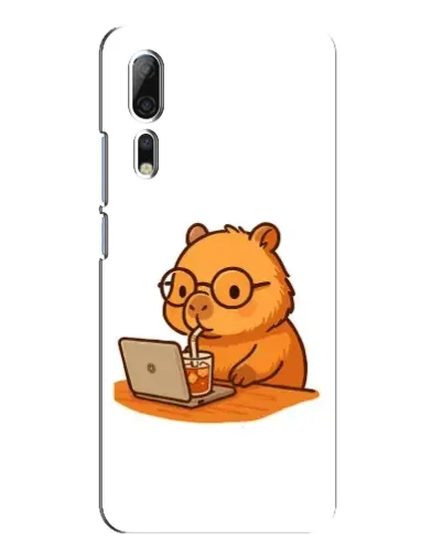 Чехол для ZTE Axon 10 Pro с картинкой «Капибара с ноутбуком» Чехол для ZTE Axon 10 Pro с картинкой «Капибара с ноутбуком»