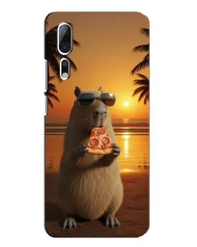 Чехол для ZTE Axon 10 Pro с картинкой «Капибара с пиццей» Чехол для ZTE Axon 10 Pro с картинкой «Капибара с пиццей»