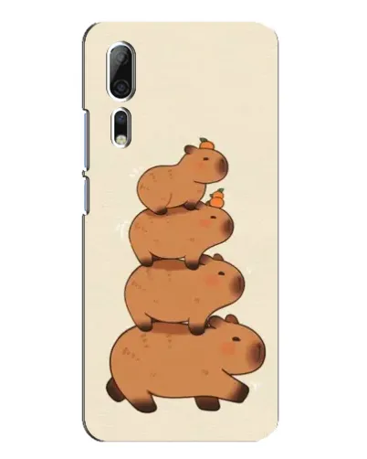 Чехол для ZTE Axon 10 Pro с картинкой «Башня из капибар» Чехол для ZTE Axon 10 Pro с картинкой «Башня из капибар»