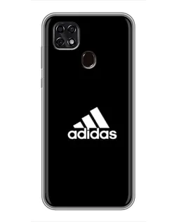 Чехол для ZTE Blade 20 Smart с картинкой «Черная классика Adidas»