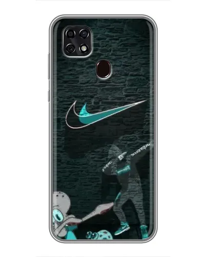 Чехол для ZTE Blade 20 Smart с картинкой «Спортивный арт Nike»
