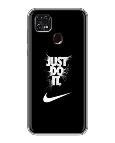 Чехол для ZTE Blade 20 Smart с картинкой «Текстовый принт Nike»