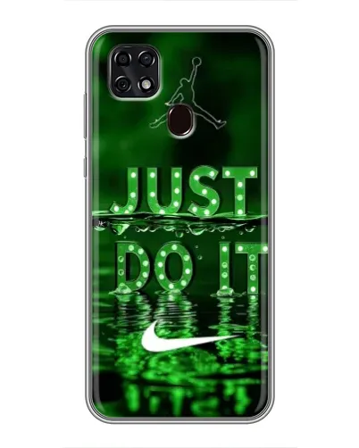 Чехол для ZTE Blade 20 Smart с картинкой «Зеленый неоновый Nike»
