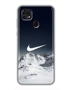 Чехол для ZTE Blade 20 Smart с картинкой «Nike — зимние горы» Чехол для ZTE Blade 20 Smart с картинкой «Nike — зимние горы»