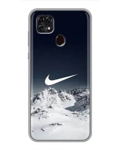 Чехол для ZTE Blade 20 Smart с картинкой «Nike — зимние горы»