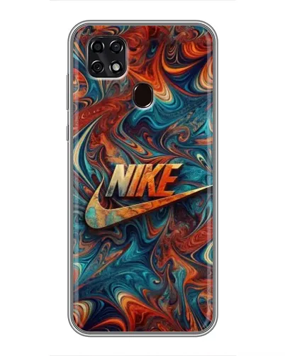Чехол для ZTE Blade 20 Smart с картинкой «Nike в абстракции»
