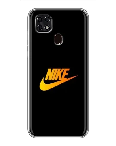 Чехол для ZTE Blade 20 Smart с картинкой «Золотой логотип Nike»