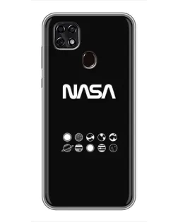 Чехол для ZTE Blade 20 Smart с картинкой «NASA — технический принт» Чехол для ZTE Blade 20 Smart с картинкой «NASA — технический принт»