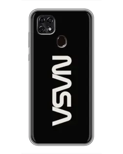 Чехол для ZTE Blade 20 Smart с картинкой «NASA — вертикальный логотип» Чехол для ZTE Blade 20 Smart с картинкой «NASA — вертикальный логотип»