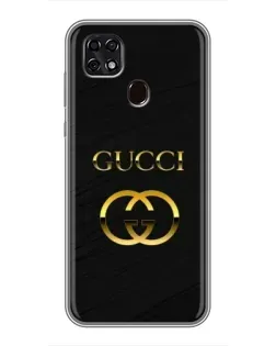 Чехол для ZTE Blade 20 Smart с картинкой «Золотой логотип Gucci» Чехол для ZTE Blade 20 Smart с картинкой «Золотой логотип Gucci»